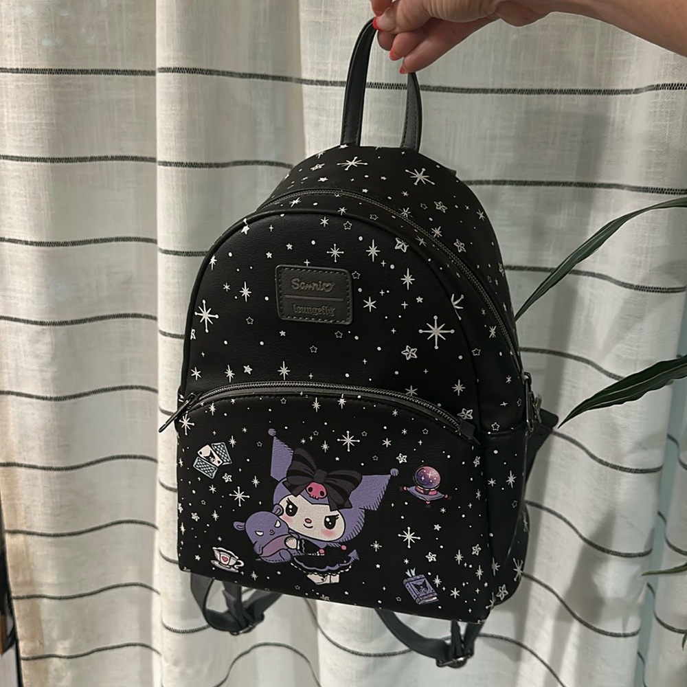 Loungefly Sanrio glow in dark Kuromi mini backpack